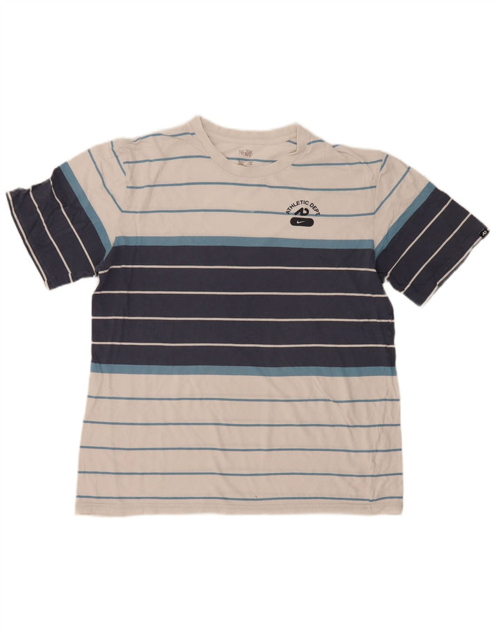 Nike T-Shirt Homme Blanc Moyen Colorblock