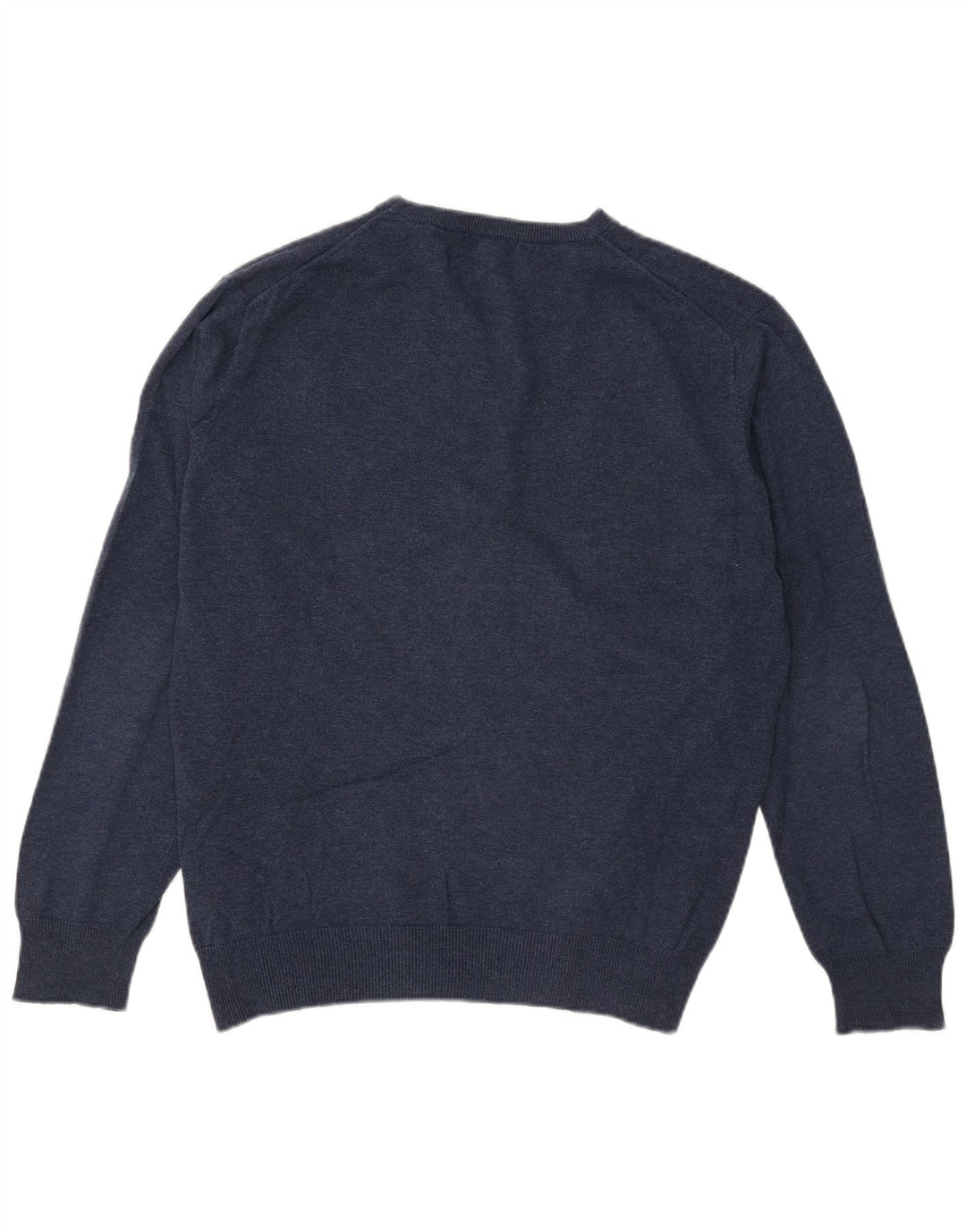 Gant Pull à col rond pour homme en coton bleu marine Taille L