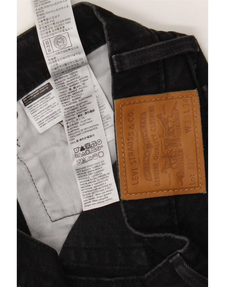 Levi's Jean 527 Bootcut Homme Noir Coton W33 L34