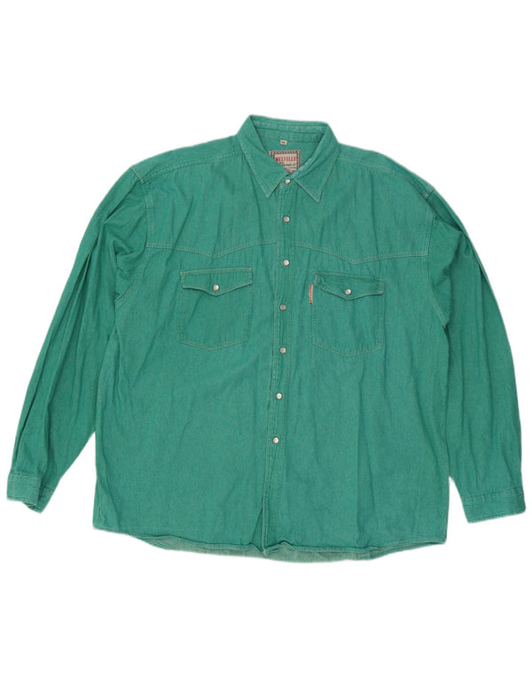 Chemise homme Melville 2XL coton vert