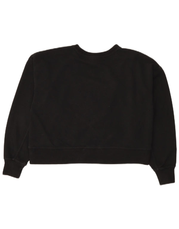 Nike Sweat-shirt court surdimensionné pour femme UK 6 XS en coton noir