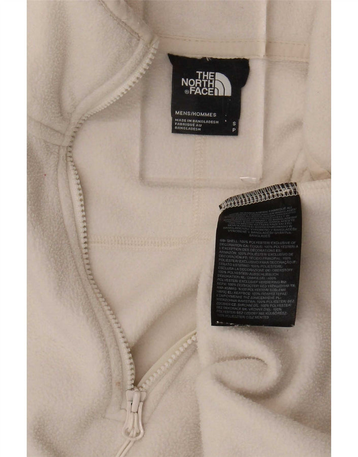 The North Face Pull polaire à col zippé pour homme Petit polyester beige