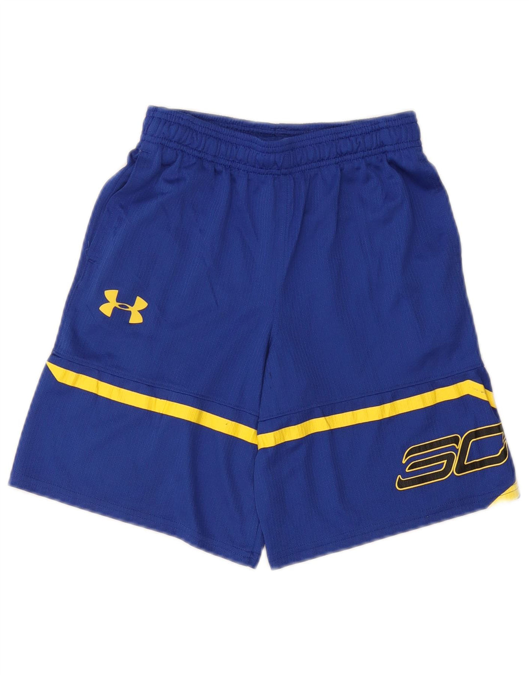 UNDER ARMOUR Short de sport Heat Gear Graphic pour garçon 9-10 ans Bleu moyen