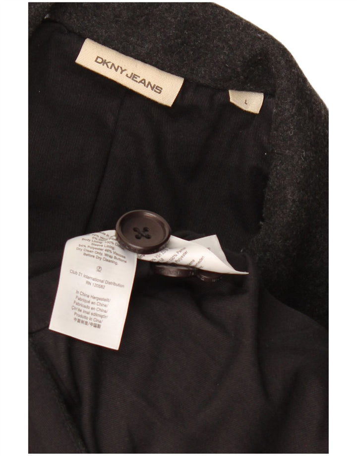 DKNY Caban Homme UK 40 Grande Laine Grise