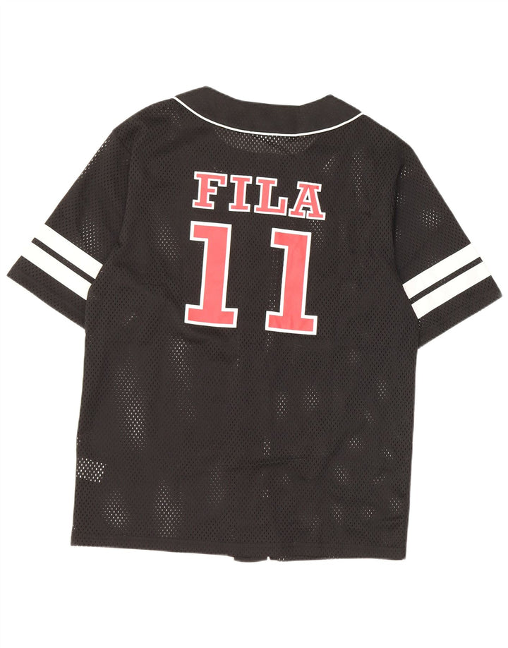 Fila Haut en Jersey Graphique Homme Petit Noir Polyester Colorblock