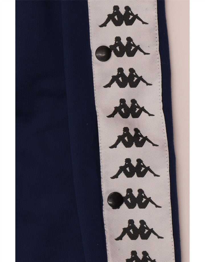 KAPPA Pantalon de survêtement graphique pour homme 2XL Bleu marine Colorblock Polyester