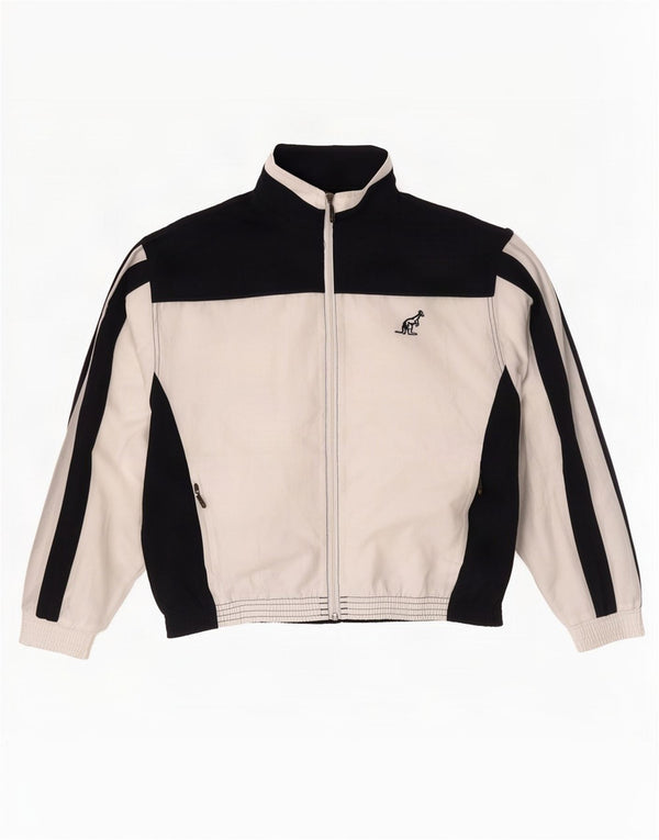 AUSTRALIAN L'ALPINA Veste de Survêtement Homme Blanc Moyen Colourblock