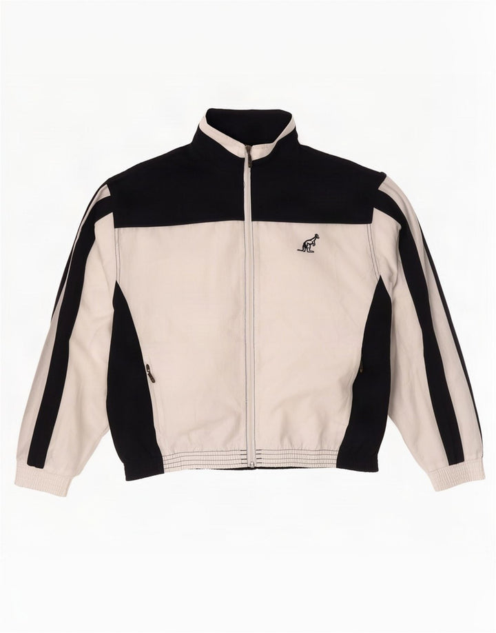 AUSTRALIAN L'ALPINA Veste de Survêtement Homme Blanc Moyen Colourblock