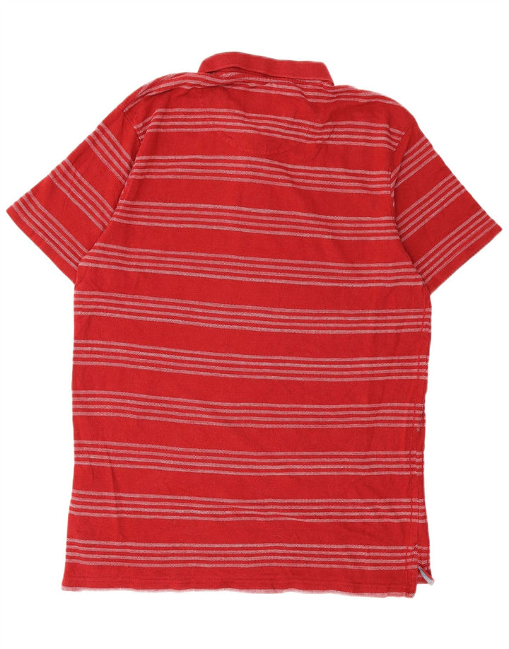 Weird Fish Polo Homme Grand Coton Rayé Rouge