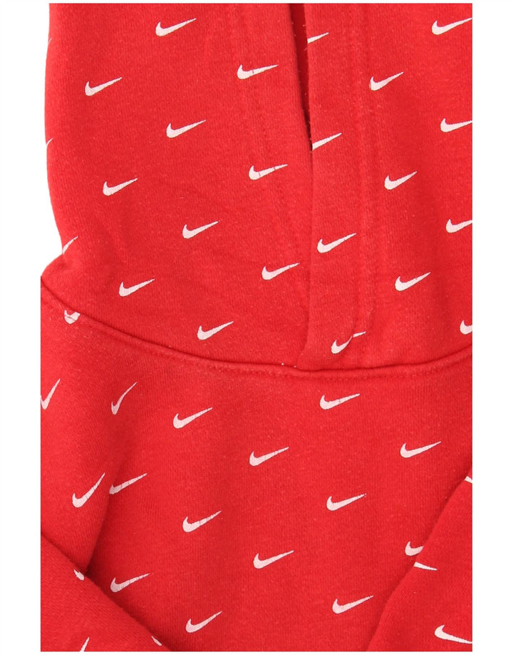Nike Pull à capuche garçon 6-7 ans Rouge Coton
