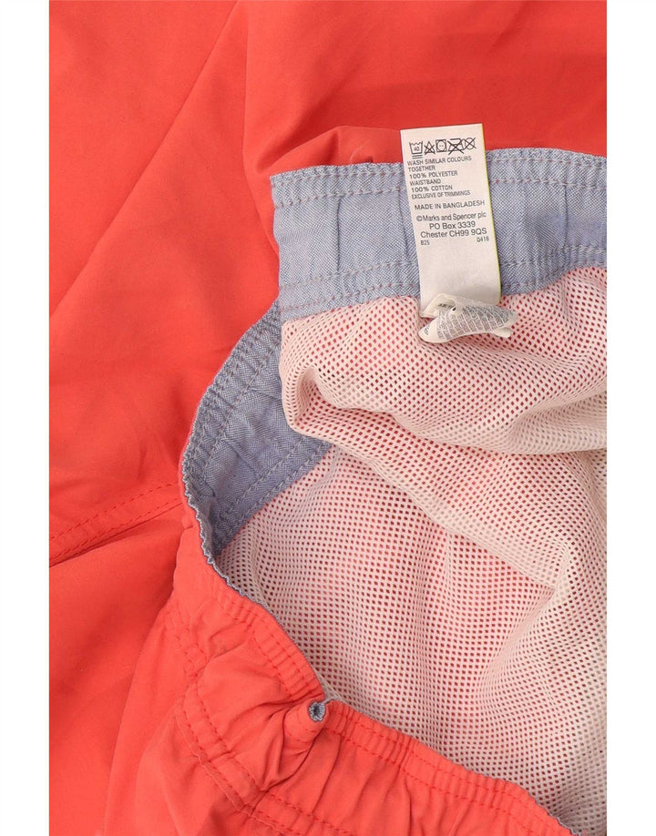 Marks & Spencer Short de bain pour homme 2XL Orange Coton
