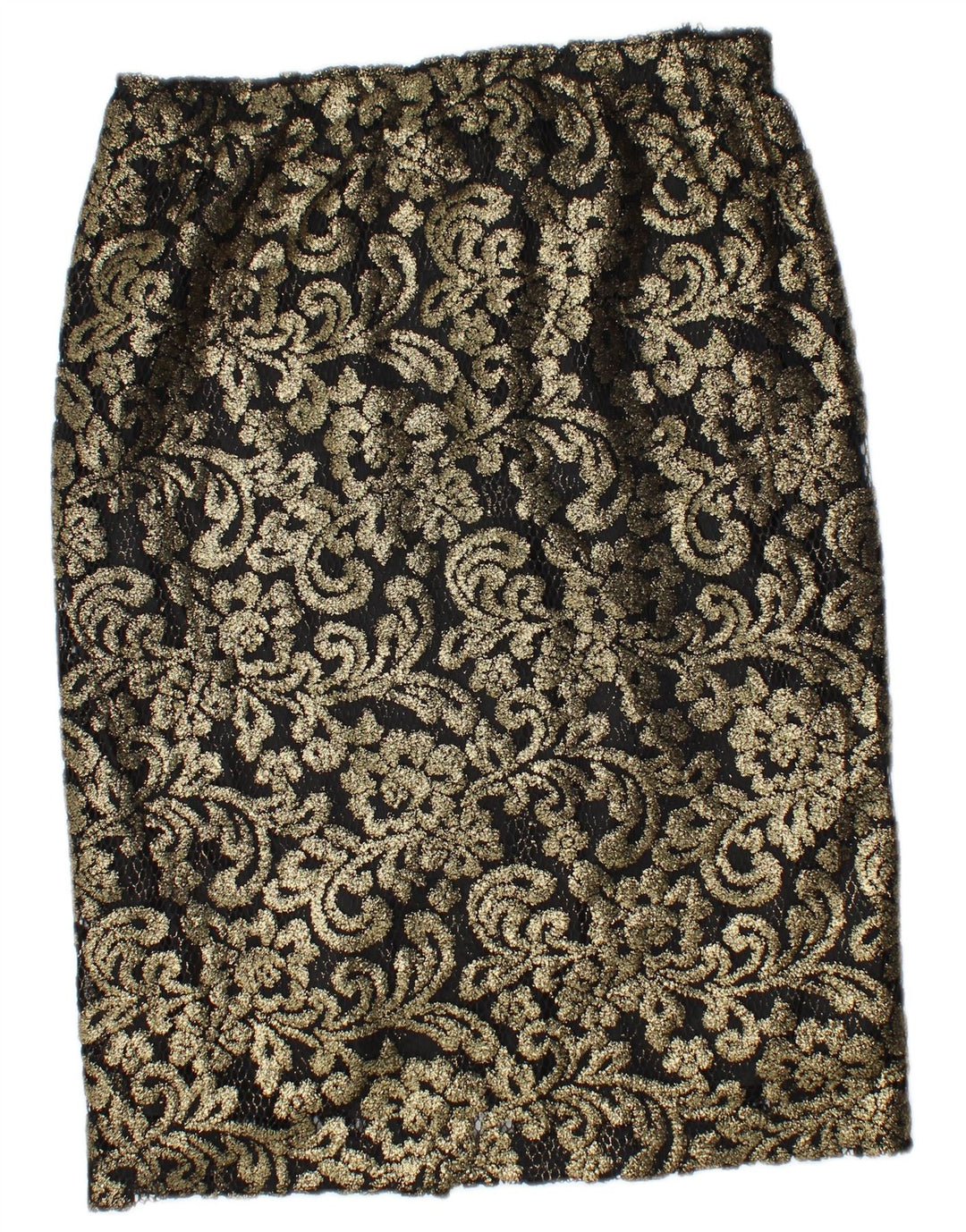 jupe crayon femme vintage W30 Medium Gold Paisley