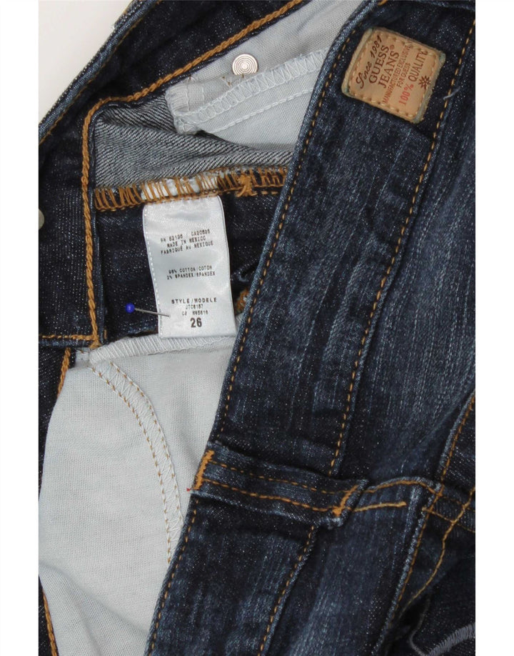Guess Jean Bootcut Stretch Femme W26 L32 Bleu Marine Coton