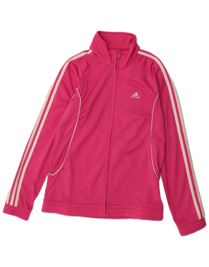 Veste de survêtement Adidas Fille 15-16 ans Rose Polyester