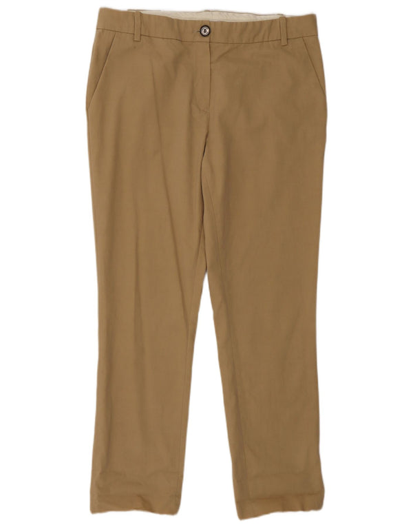 Lacoste Pantalon Chino Droit Femme Taille 40 Moyen W30 L28 Coton Beige