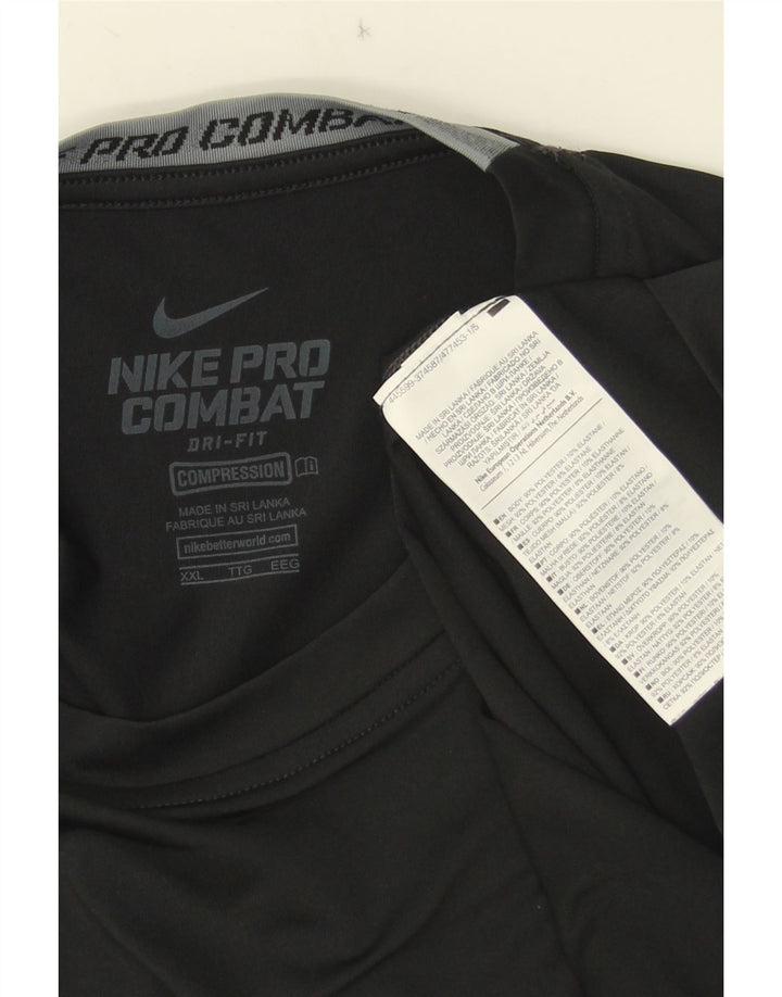 NIKE T-shirt graphique Dri Fit pour hommes, 2XL, noir, polyester