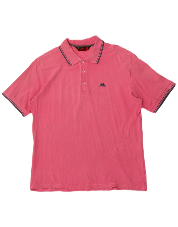 Kappa Polo Homme Grand Rose Coton