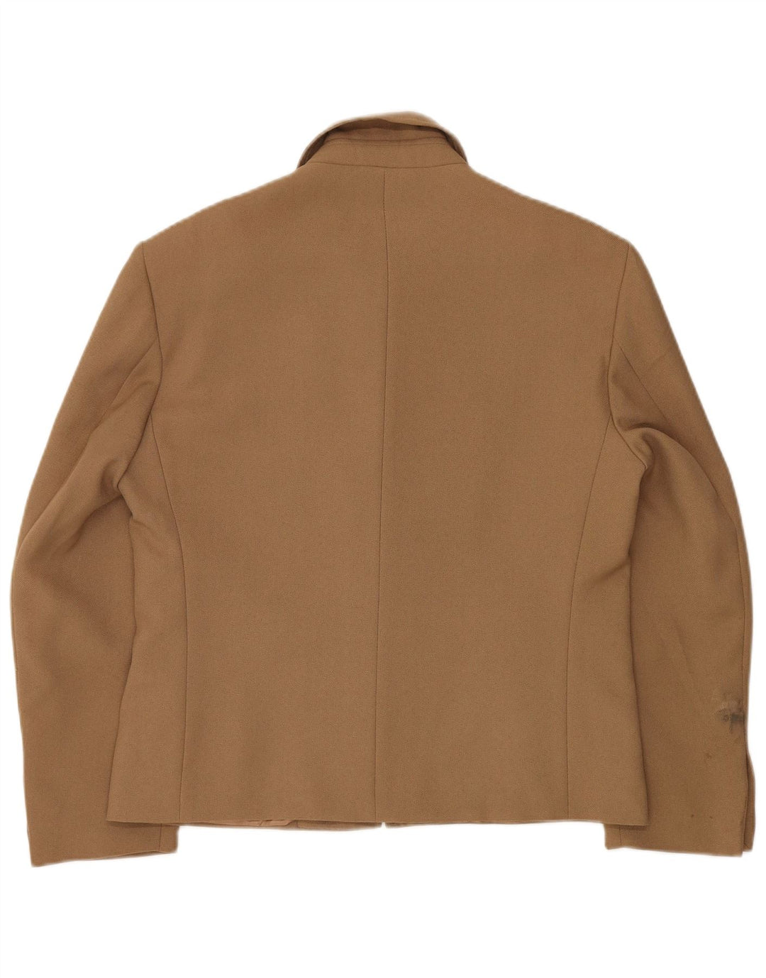 VINTAGE Veste Blazer Femme IT 48 XL Marron Polyester