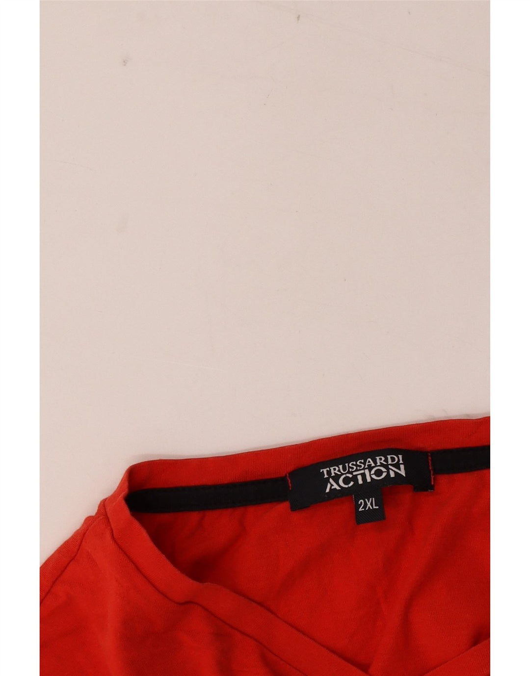 Trussardi Homme T-Shirt Graphique Top 2XL Rouge