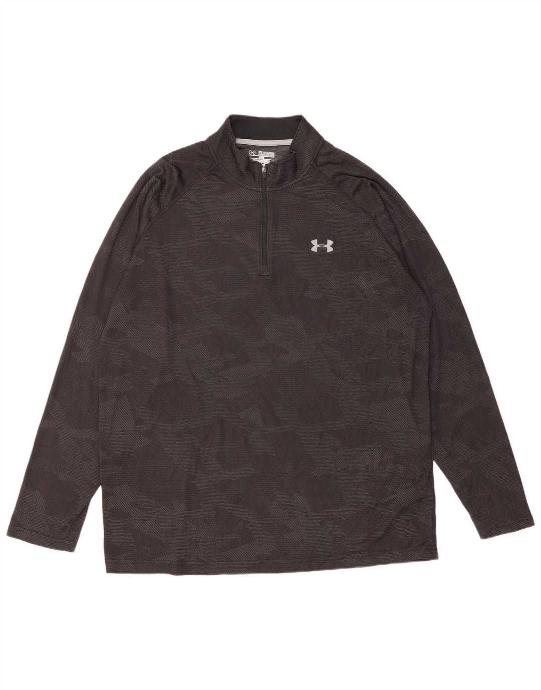 UNDER ARMOUR Haut de Survêtement Heat Gear Pull Homme 2XL Noir Camouflage