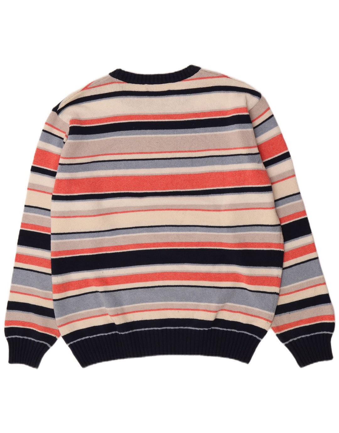 Il Granchio Pull Col Rond Homme Large Rayé Multicolore