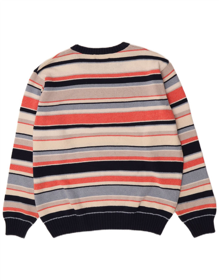 Il Granchio Pull Col Rond Homme Large Rayé Multicolore