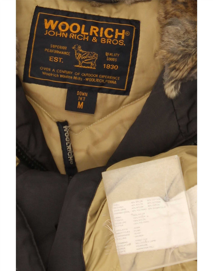 Woolrich Veste matelassée à capuche pour femme UK 44 Medium Black Nylon