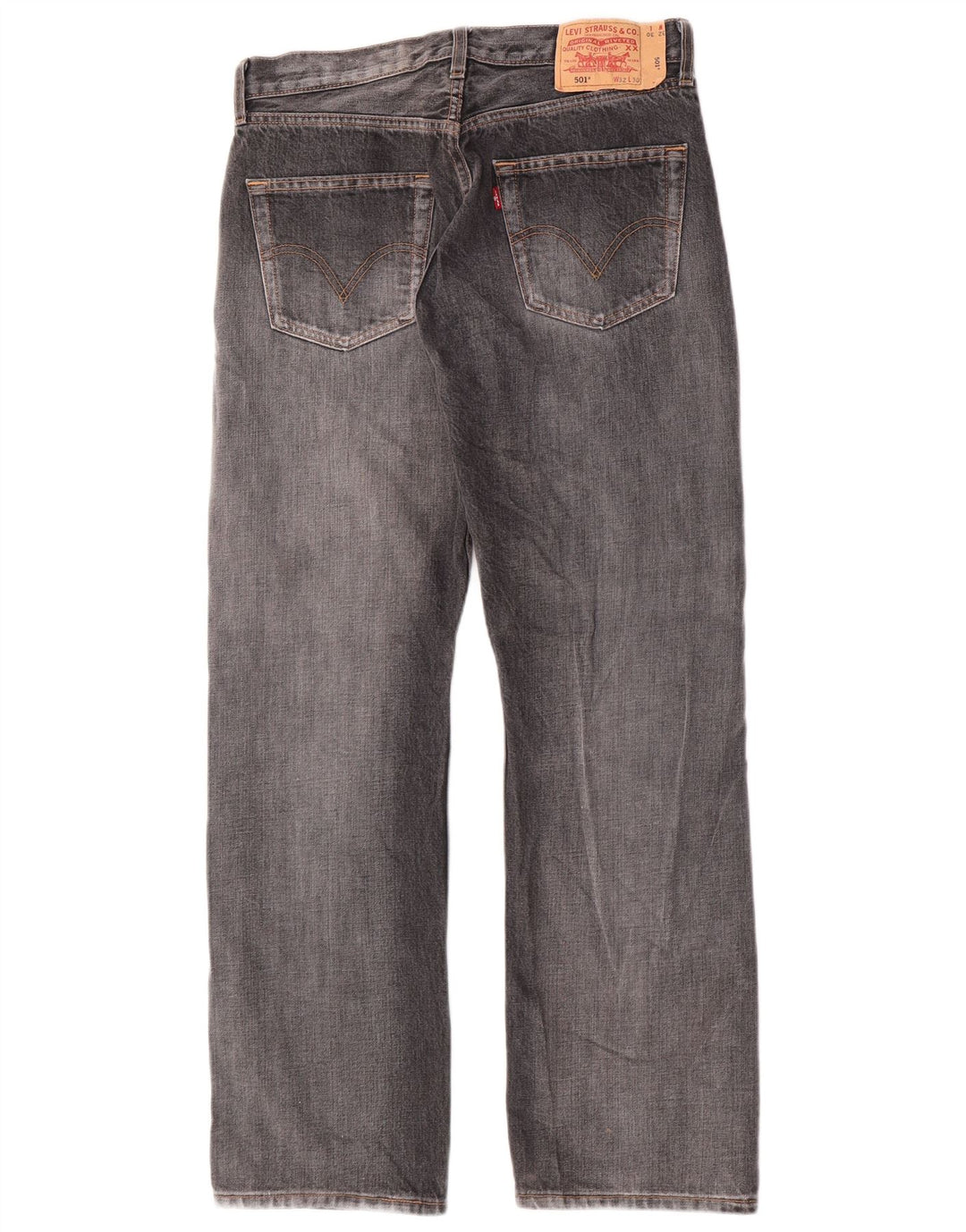 Levi's Jean Droit 501 Homme Gris W32 L30 Coton
