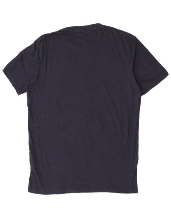Jack & Jones T-Shirt Graphique Homme Grand Bleu Marine Coton