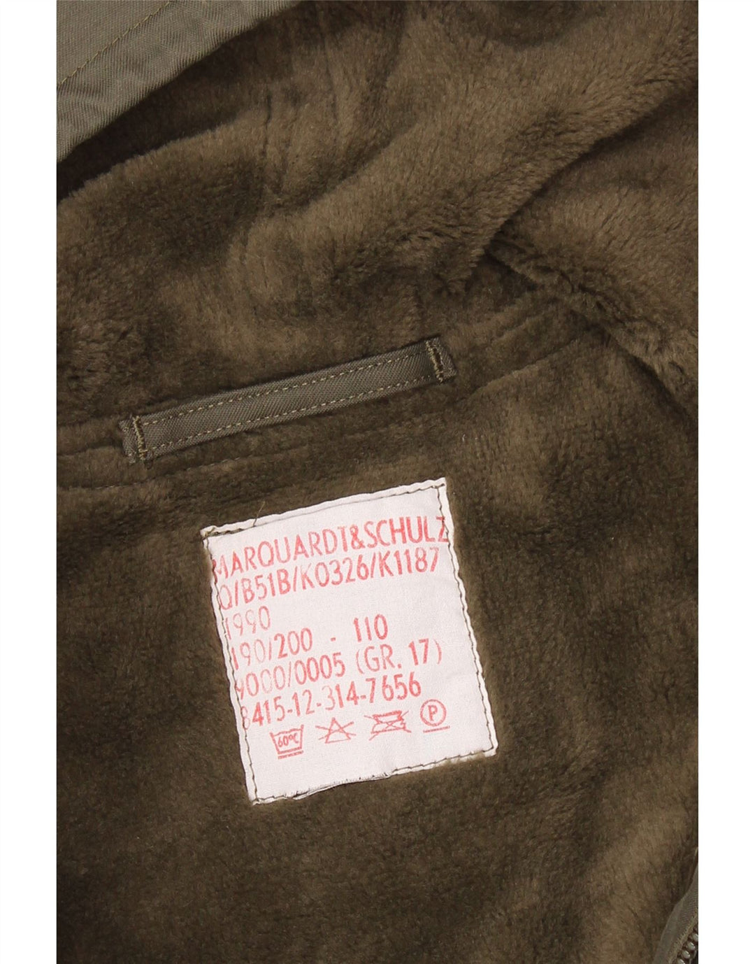 Veste Parka Militaire À Capuchon Vintage Homme UK 38 Kaki Moyen