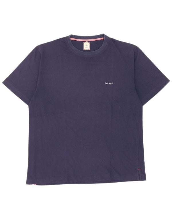 Colmar T-Shirt Homme Top XL Bleu Marine Coton