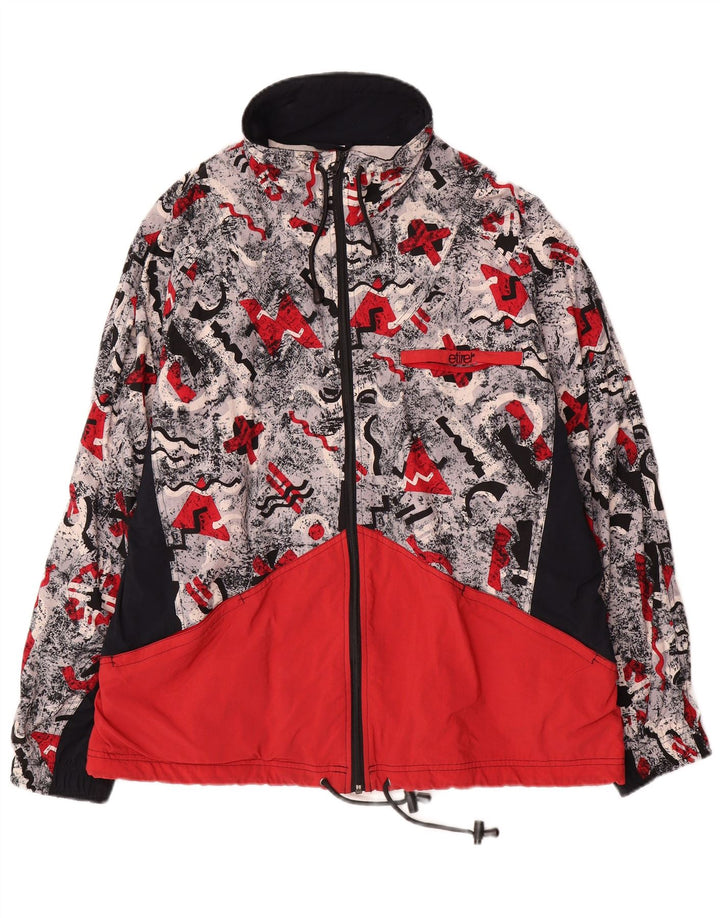 Etirel Veste de pluie à capuche pour homme UK 42 XL Multicolore Colourblock Polyamide