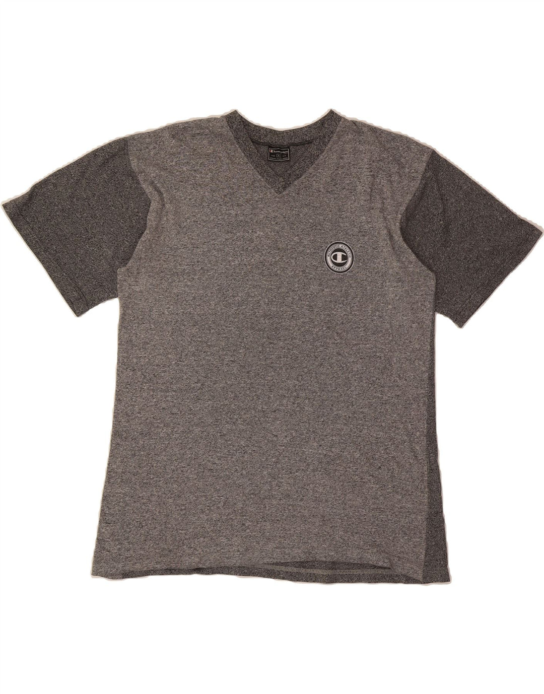 CHAMPION Mens T-Shirt Top XL Grey Flecked Cotton Vintage Champion and Second-Hand Champion from Messina Hembry 