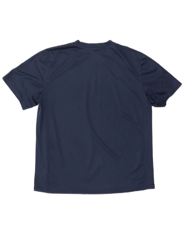 Nike Hommes Dri Fit T-Shirt Haut XL Bleu Marine Polyester