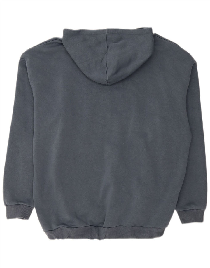 PUMA Pull à capuche pour homme XL Bleu Coton