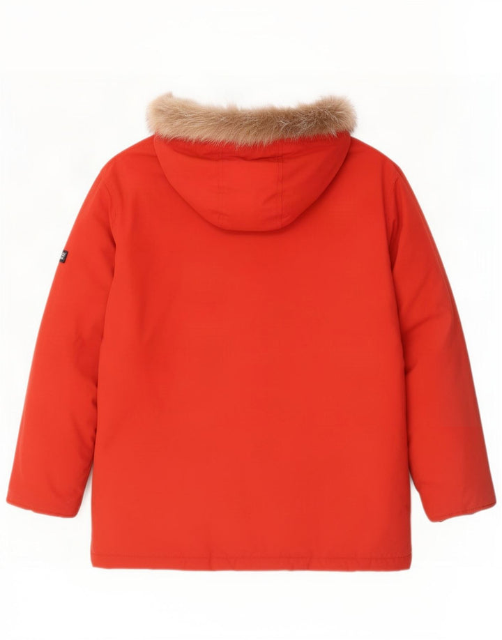 Woolrich Veste matelassée à capuche garçon 11-12 ans Nylon rouge