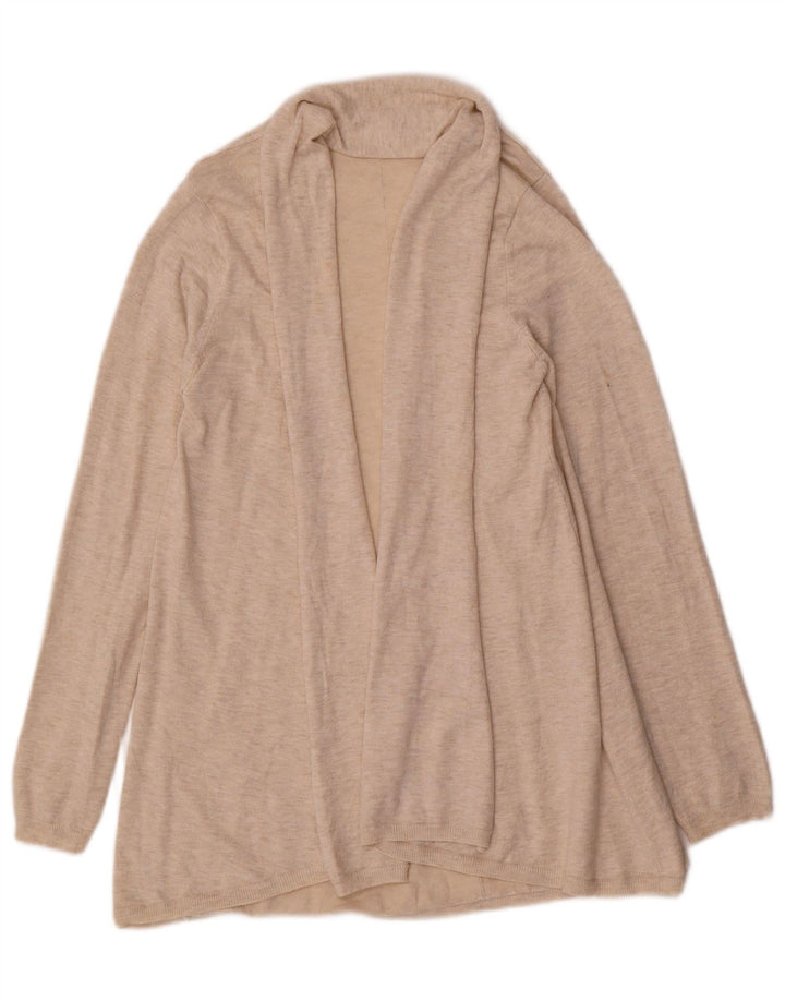 ZARA Cardigan ouvert pour femme UK 14 Large Beige