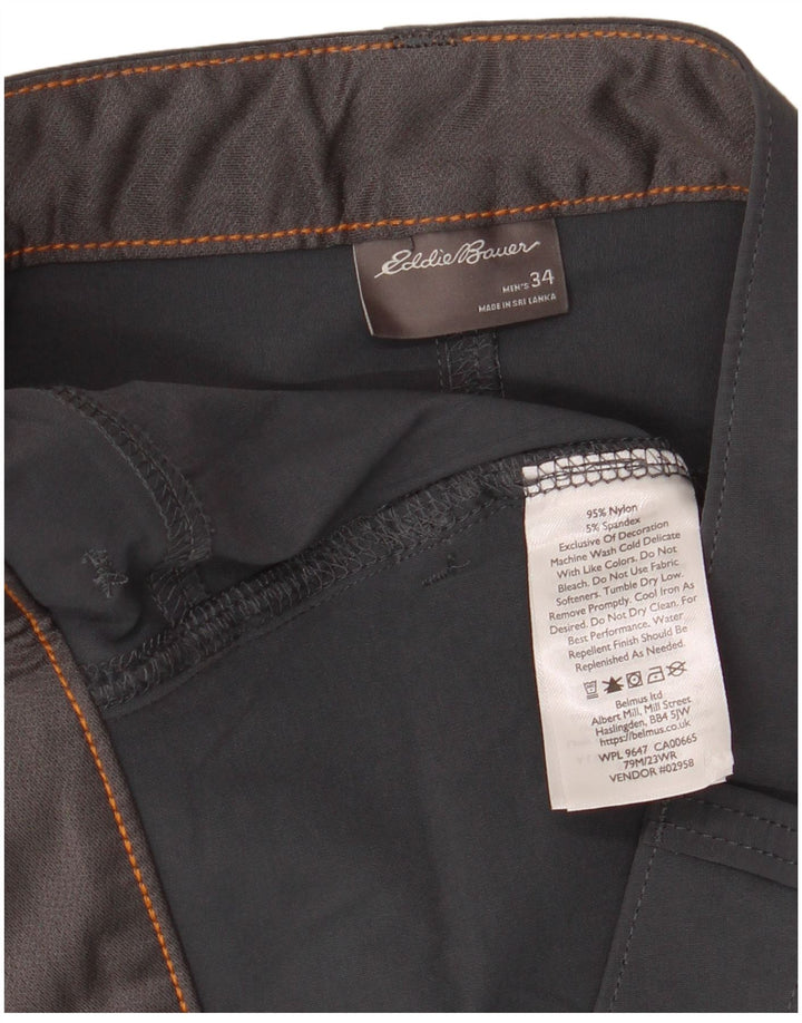 EDDIE BAUER Short Cargo Homme W34 Grand Nylon Gris