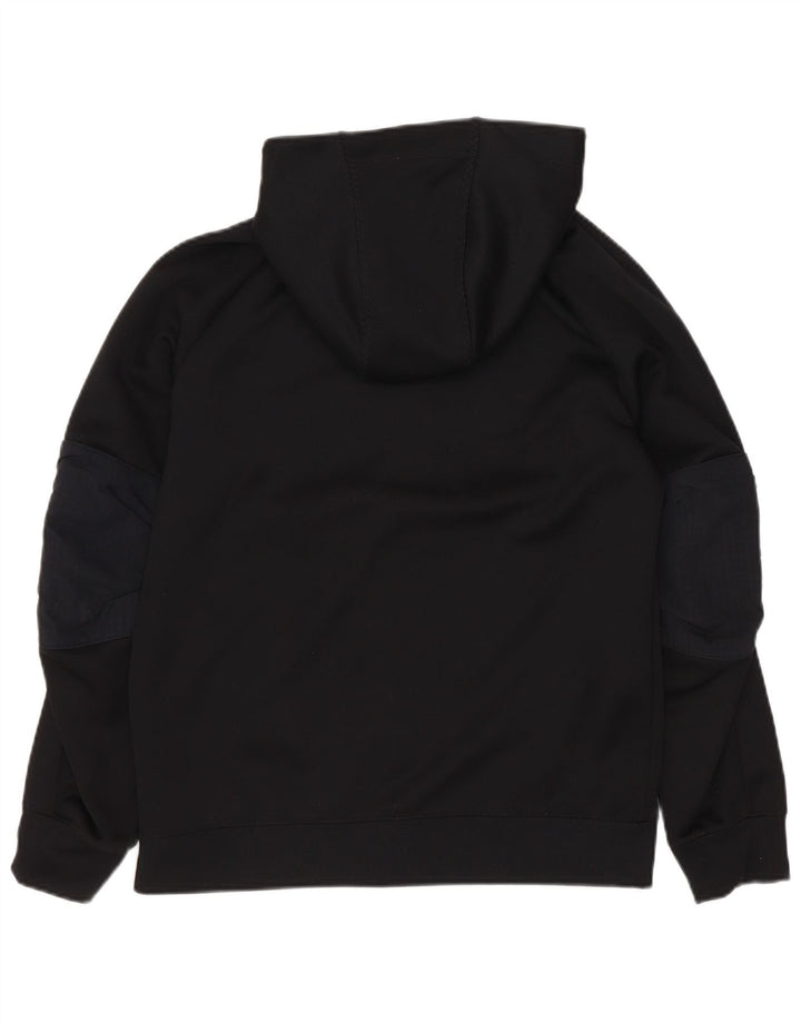 Nike Garçon Zip Sweat à capuche 10-11 ans Noir Moyen Polyester