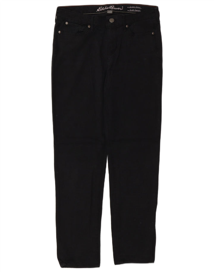Eddie Bauer Jean slim légèrement courbé pour femme US 8 Medium W30 L32 Noir