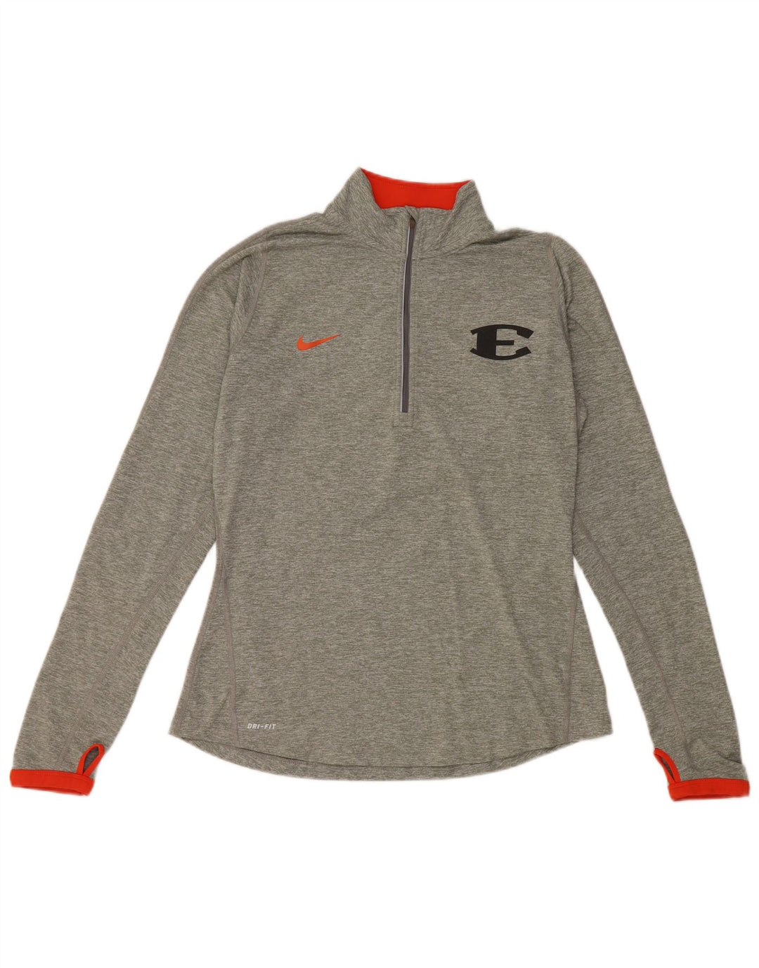 NIKE Haut de survêtement Dri Fit pour femme UK 12 Gris moyen moucheté