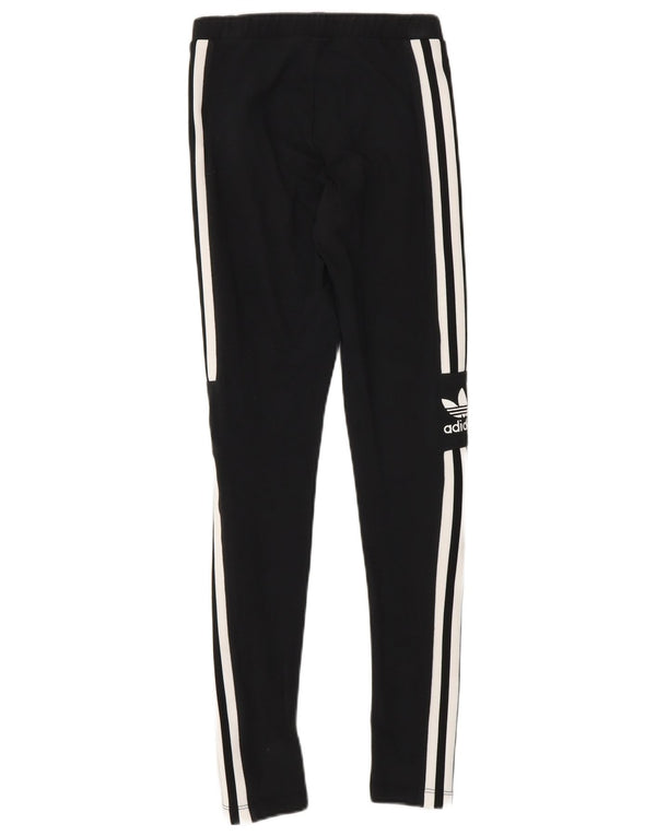 Adidas Leggings graphiques pour femmes UK 4 XS coton noir