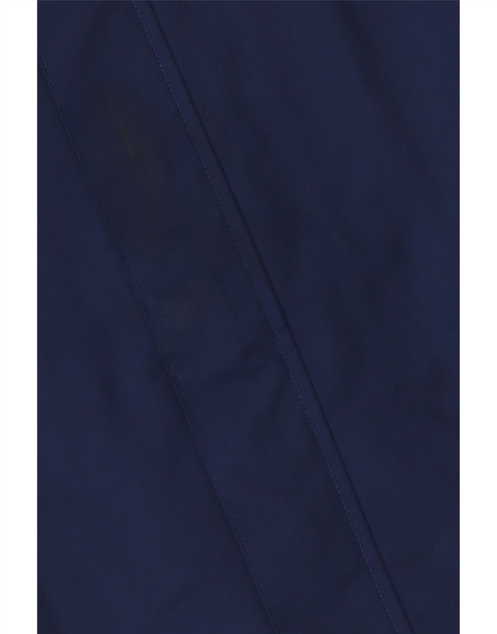 Adidas Veste de pluie à capuche pour homme UK 42 XL Bleu marine Polyester