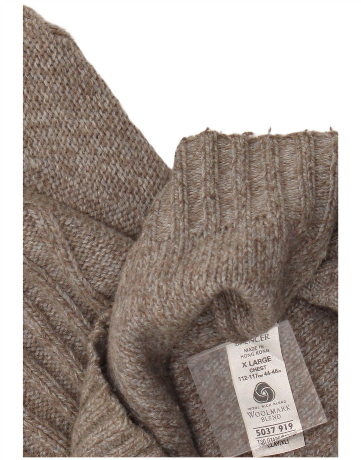 Marks & Spencer Cardigan pour homme XL en laine marron