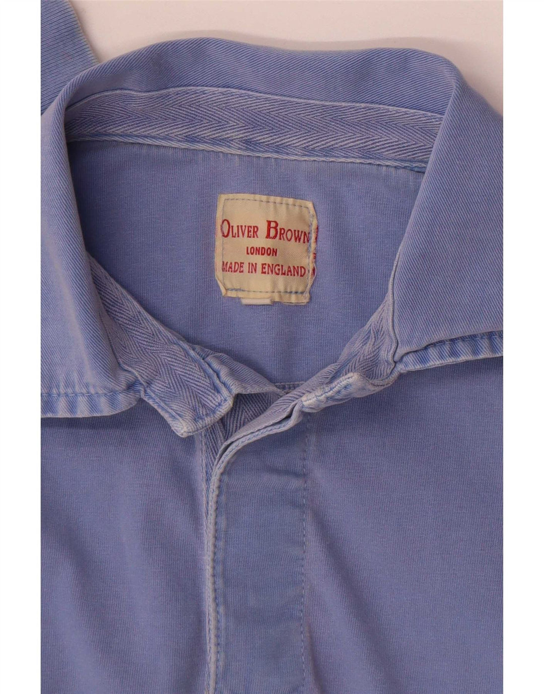 Oliver Brown Polo à Manches Longues Homme Bleu Moyen