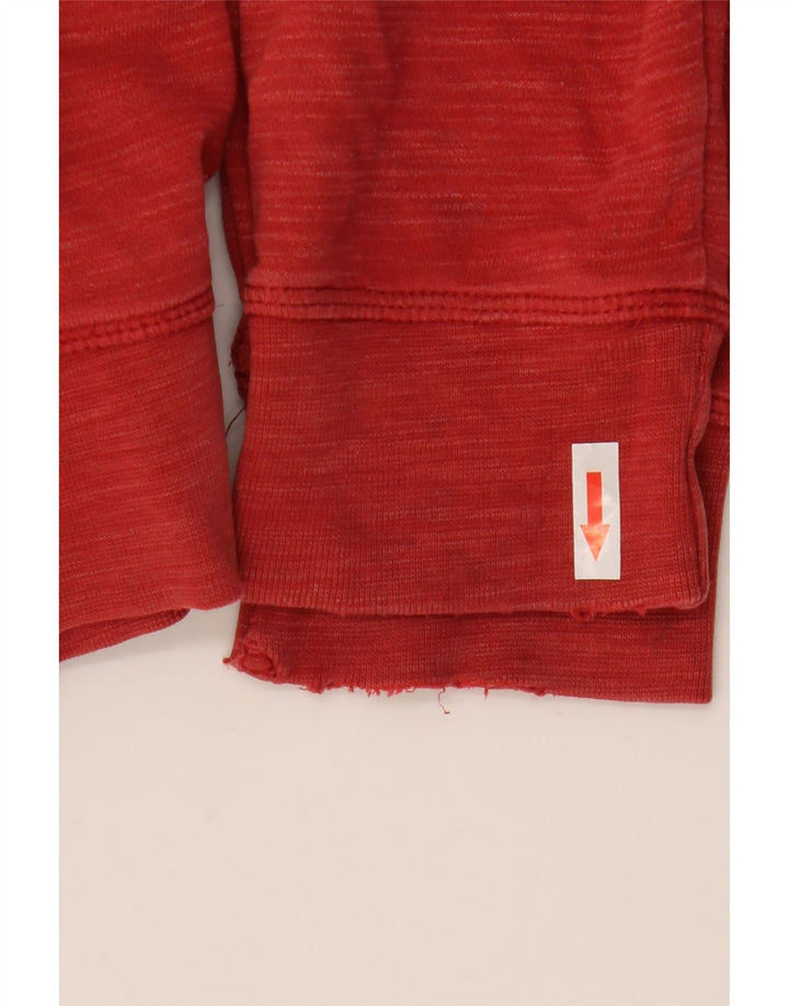Reebok Sweat à Capuche Graphic Zip Homme Rouge Moyen Coton