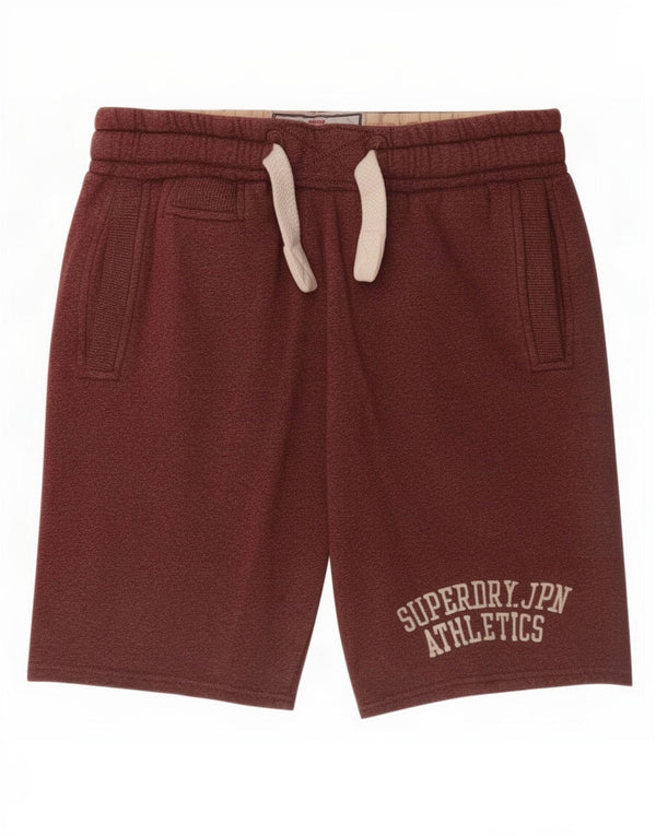 Superdry Mens Graphic Sport Shorts Medium Maroon Polyester