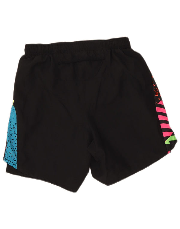 Nike Short de sport Dri Fit Graphic pour femme Noir Taille S