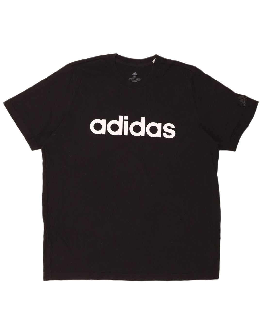 ADIDAS T-Shirt Graphique Homme Top XL Noir Coton