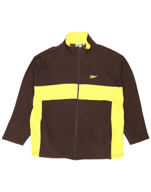 Reebok Veste de Survêtement Regular Fit Homme Marron XL Colorblock Sports